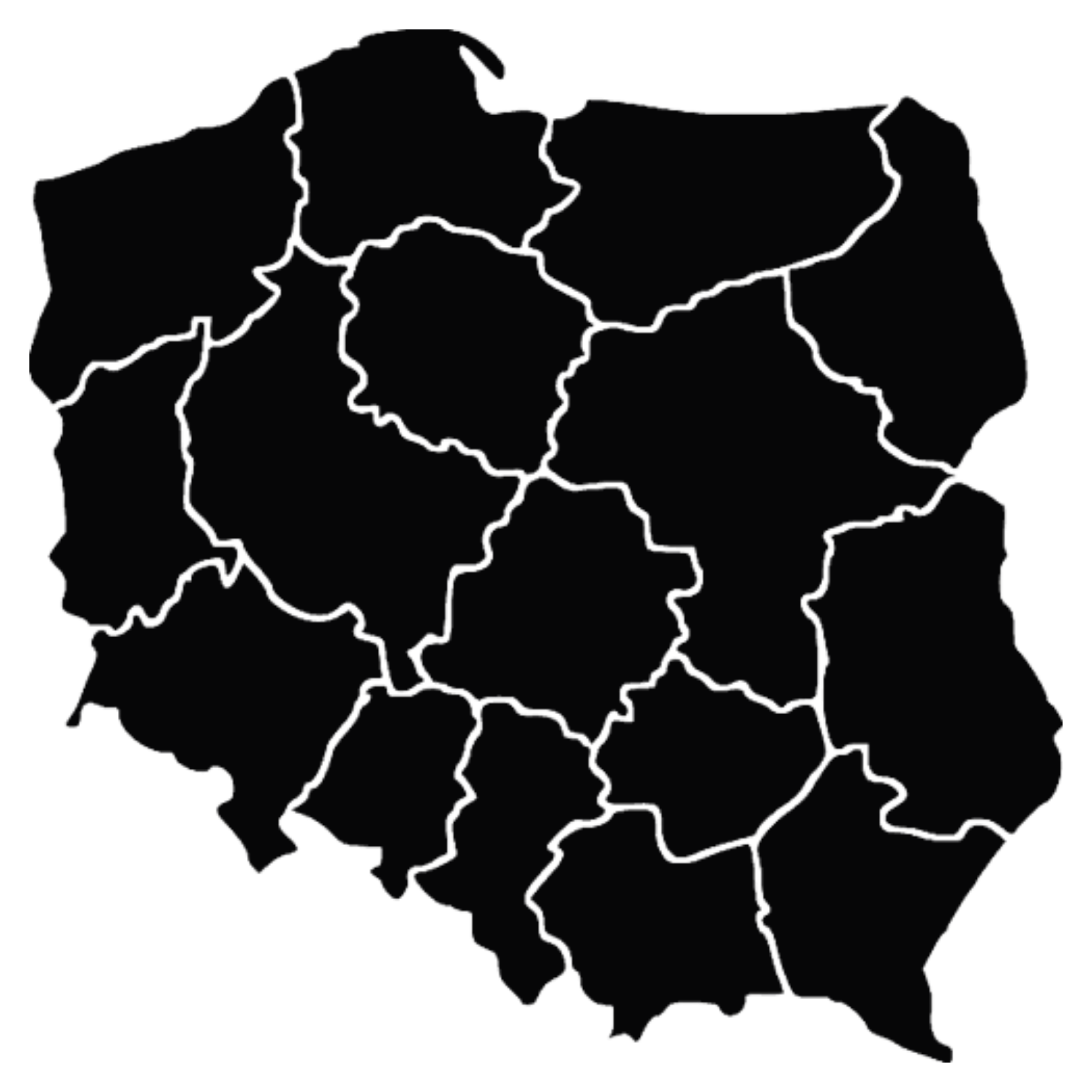 Mapa Polski – zasięg działania Trans-Wojer